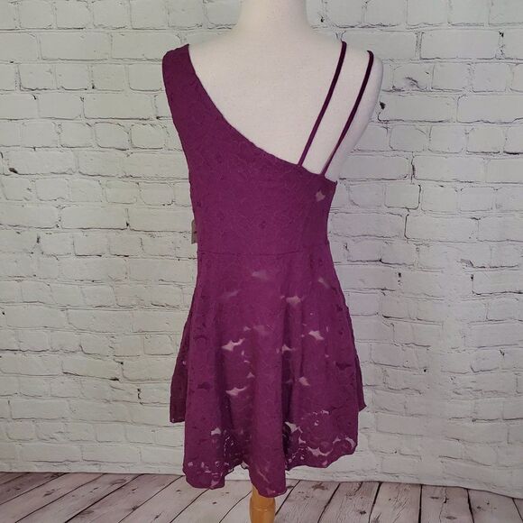 FREE PEOPLE INTIMATELY Dress Purple Lace M NWT - Picture 4 of 7